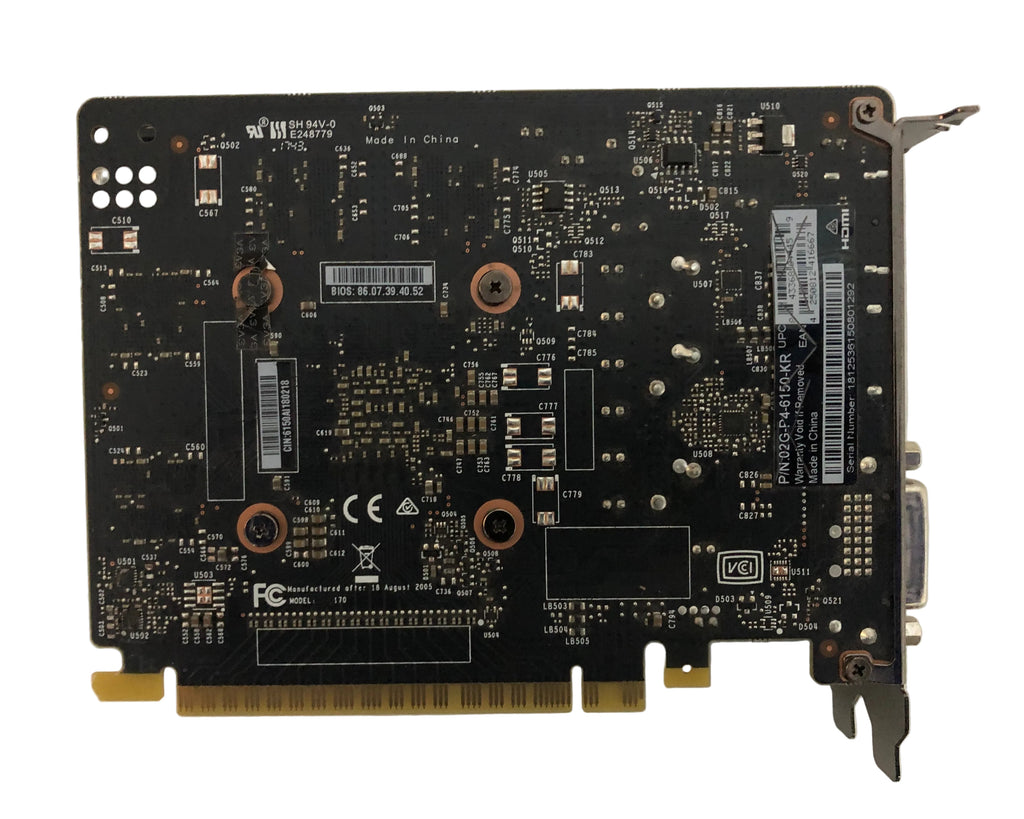 Refurbished EVGA NVIDIA GeForce GTX 1050 Graphics Card – 2GB GDDR5 PCIe Gaming GPU