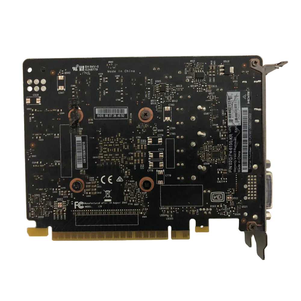 Refurbished EVGA NVIDIA GeForce GTX 1050 Graphics Card – 2GB GDDR5 PCIe Gaming GPU