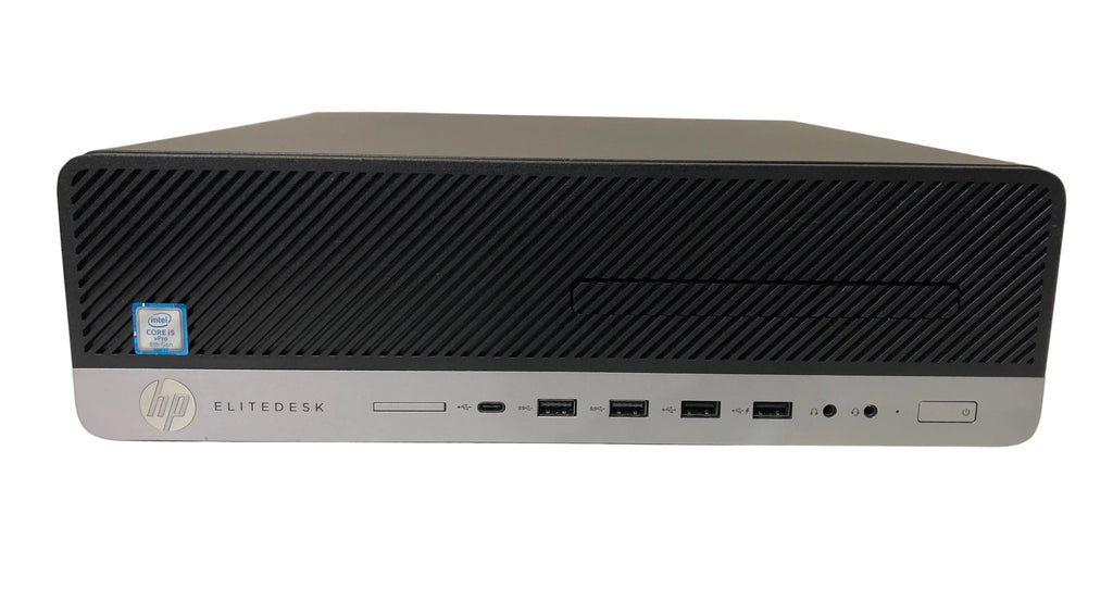 Refurbished/Used HP EliteDesk SFF PC, Intel Core i5-8500 CPU, 8GB DDR4, 250GB SSD, Windows 11 Pro,