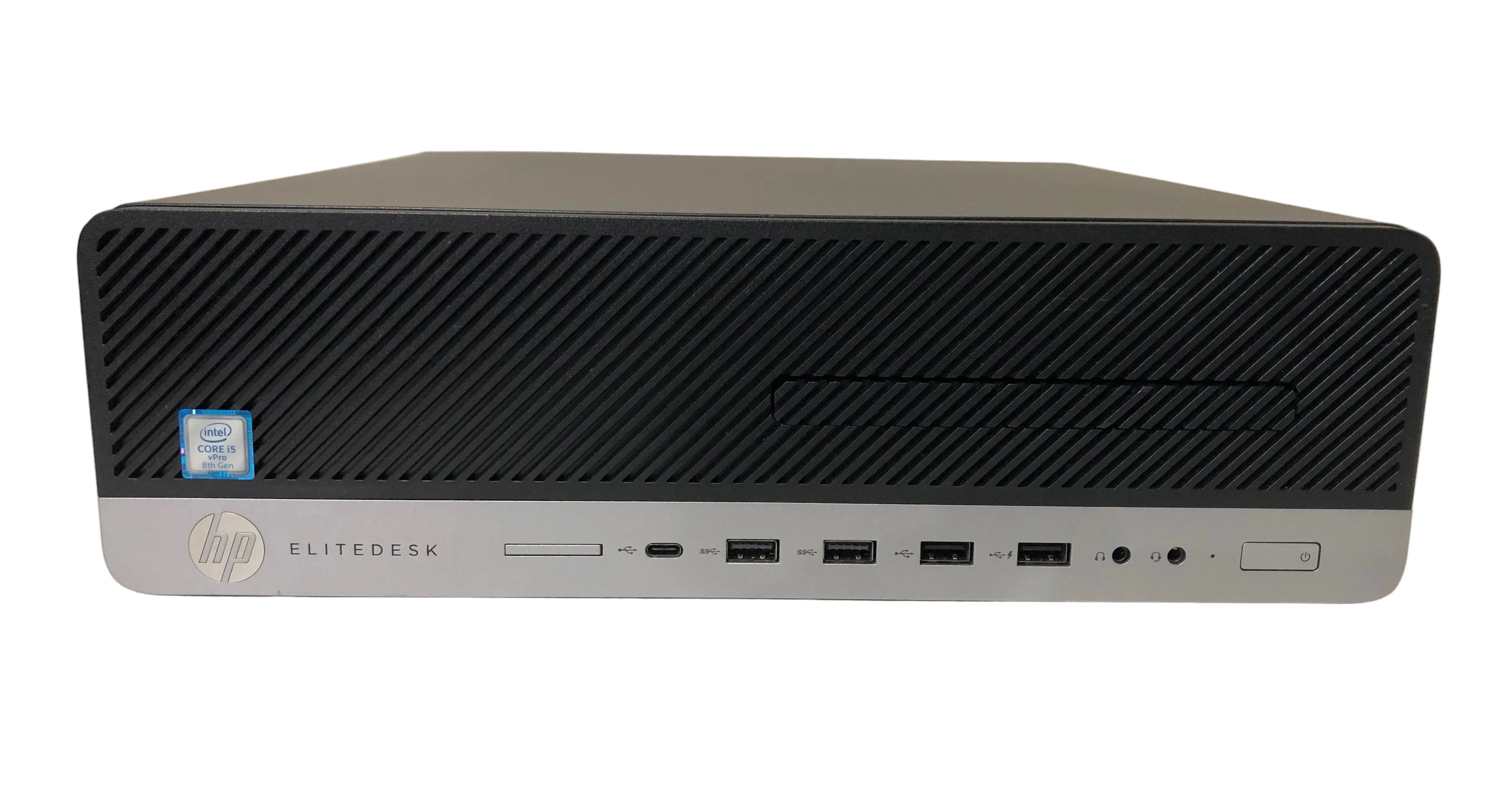 Refurbished/Used HP EliteDesk SFF PC, Intel Core i5-8500 CPU, 8GB DDR4, 250GB SSD, Windows 11 Pro,