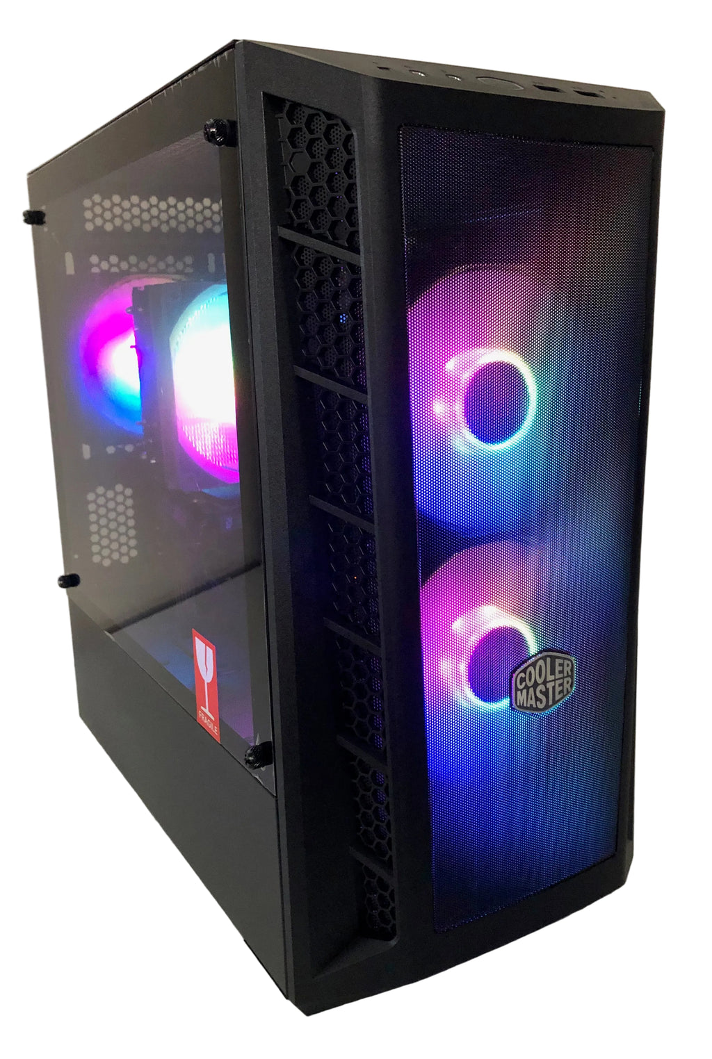 Refurbished Custom Gaming PC – Intel Core i7-8700, 16GB DDR4 RAM, MSI RX 6500 XT 4GB GPU, 960GB SSD, 3TB HDD, Windows 11 Home