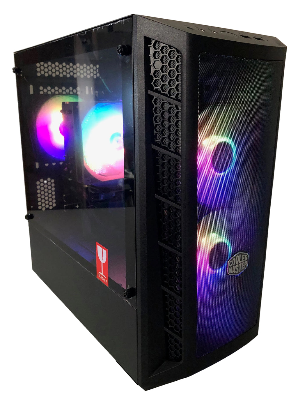 Refurbished Custom Gaming PC – Intel Core i7-8700, 16GB DDR4 RAM, MSI RX 6500 XT 4GB GPU, 960GB SSD, 3TB HDD, Windows 11 Home