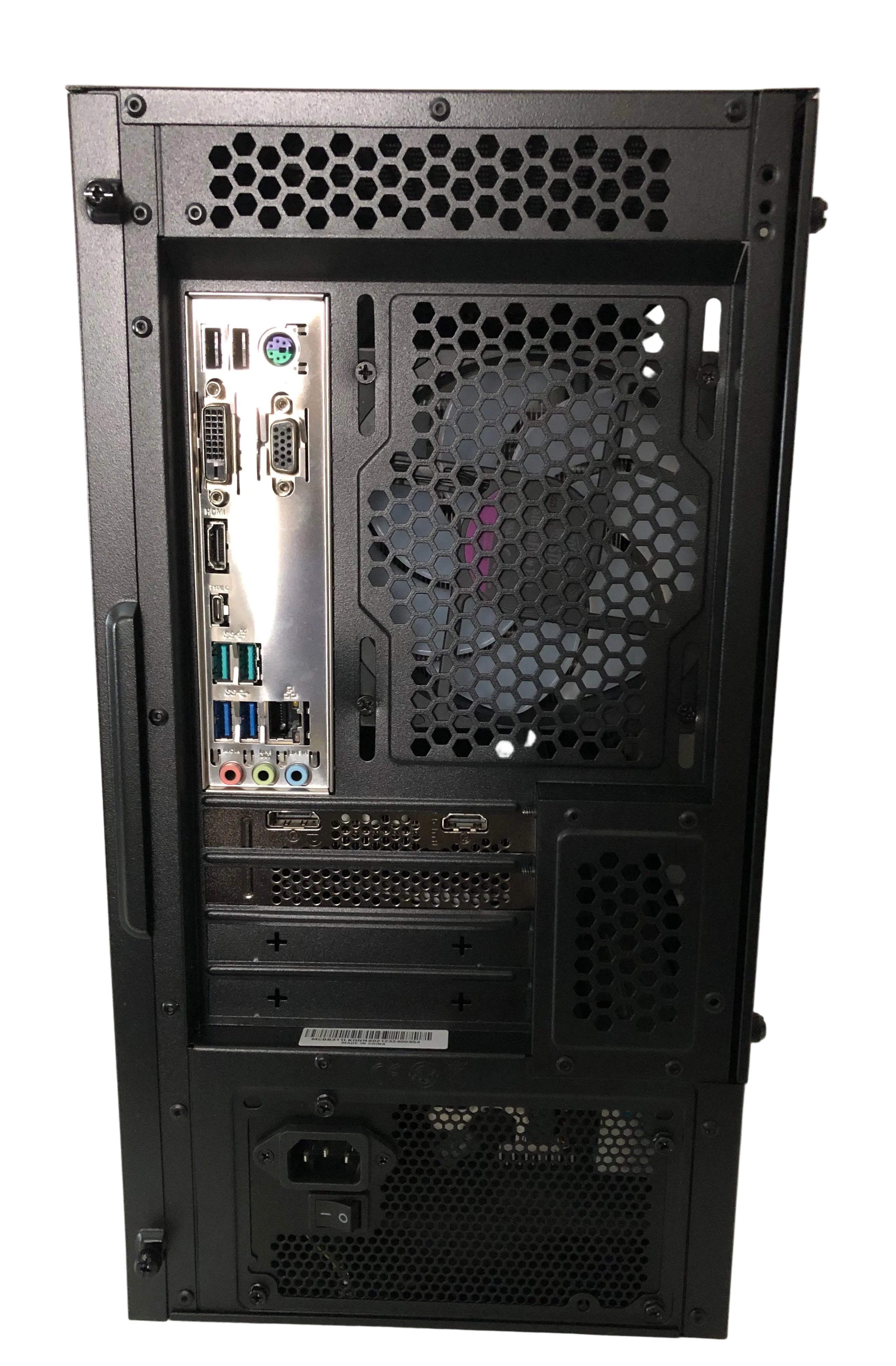 Refurbished Custom Gaming PC – Intel Core i7-8700, 16GB DDR4 RAM, MSI RX 6500 XT 4GB GPU, 960GB SSD, 3TB HDD, Windows 11 Home