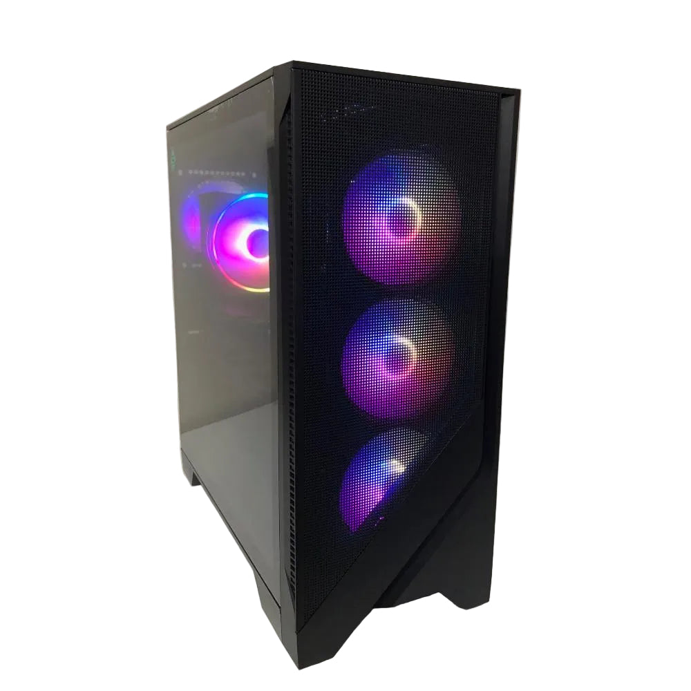 Refurbished Custom Gaming PC – Intel Core i7-8700K, 32GB DDR4 RAM, MSI GTX 1660TI 6GB GPU, 500GB NVMe SSD, 2TB WD Blue SSD, Windows 11 Professional