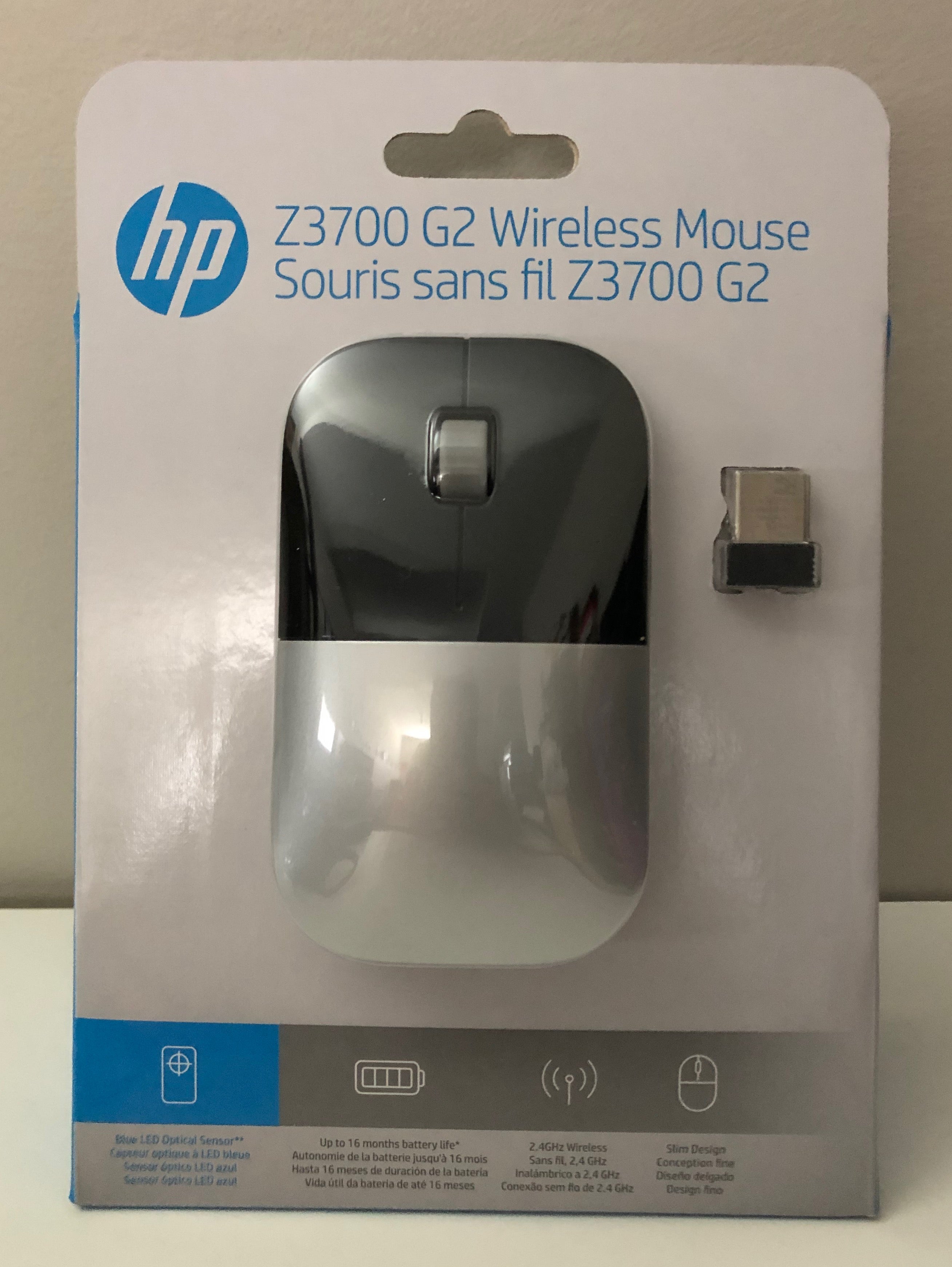 HP Z3700 G2 Wireless Mouse (Natural Silver)