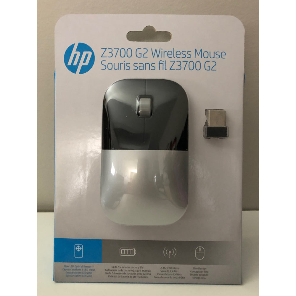 New HP Z3700 G2 Wireless Mouse (Natural Silver)