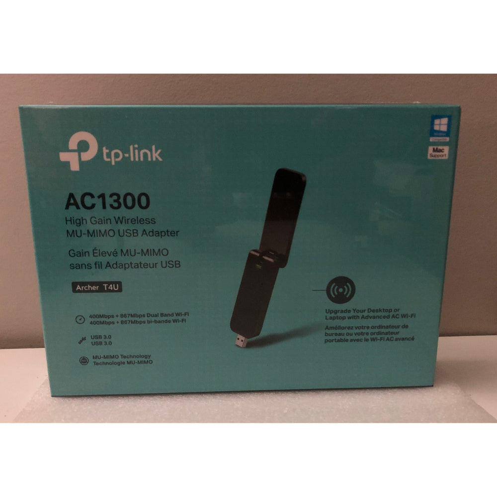 New TP-Link AC1300 Dual Band USB 3.0 Wireless Wi-Fi Network Adapter