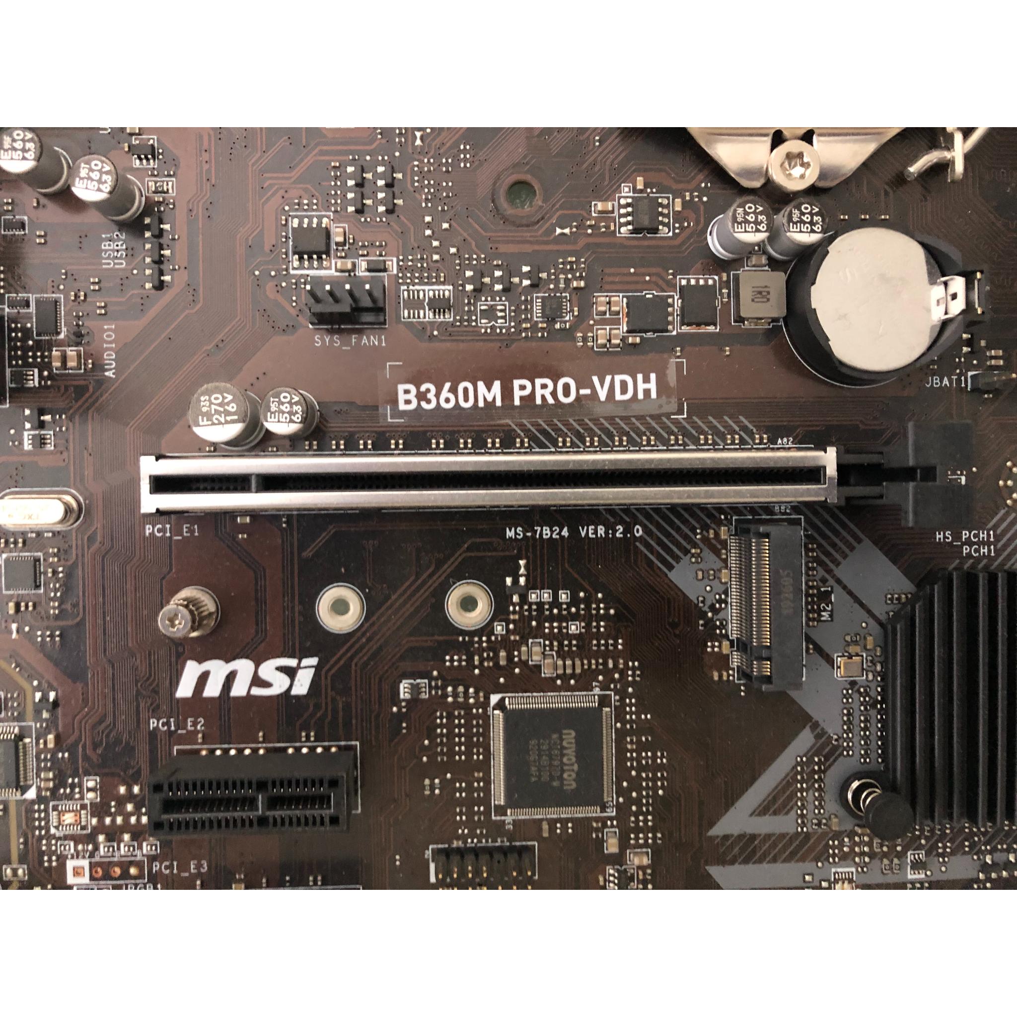 Refurbished Intel i5-9500 + MSI B360M + 16GB DDR4 RAM Combo (With I/O Shield)